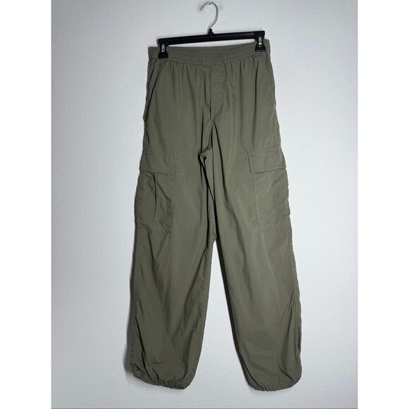 Uniqlo Unisex Cargo Pants Olive Cotton Blend Size XS - Picture 1 of 12